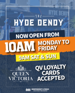 HYDE DENDY - SG OPENING TIMES